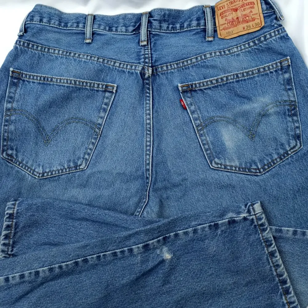 VINTAGE LEVI'S 550 Men's Red Tab 100% Cotton Relaxed Fit~38x30